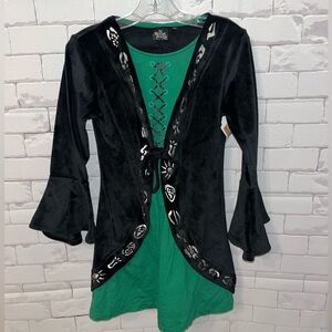 Disney & hocus pocus, kids, 7 8 black and green, costume